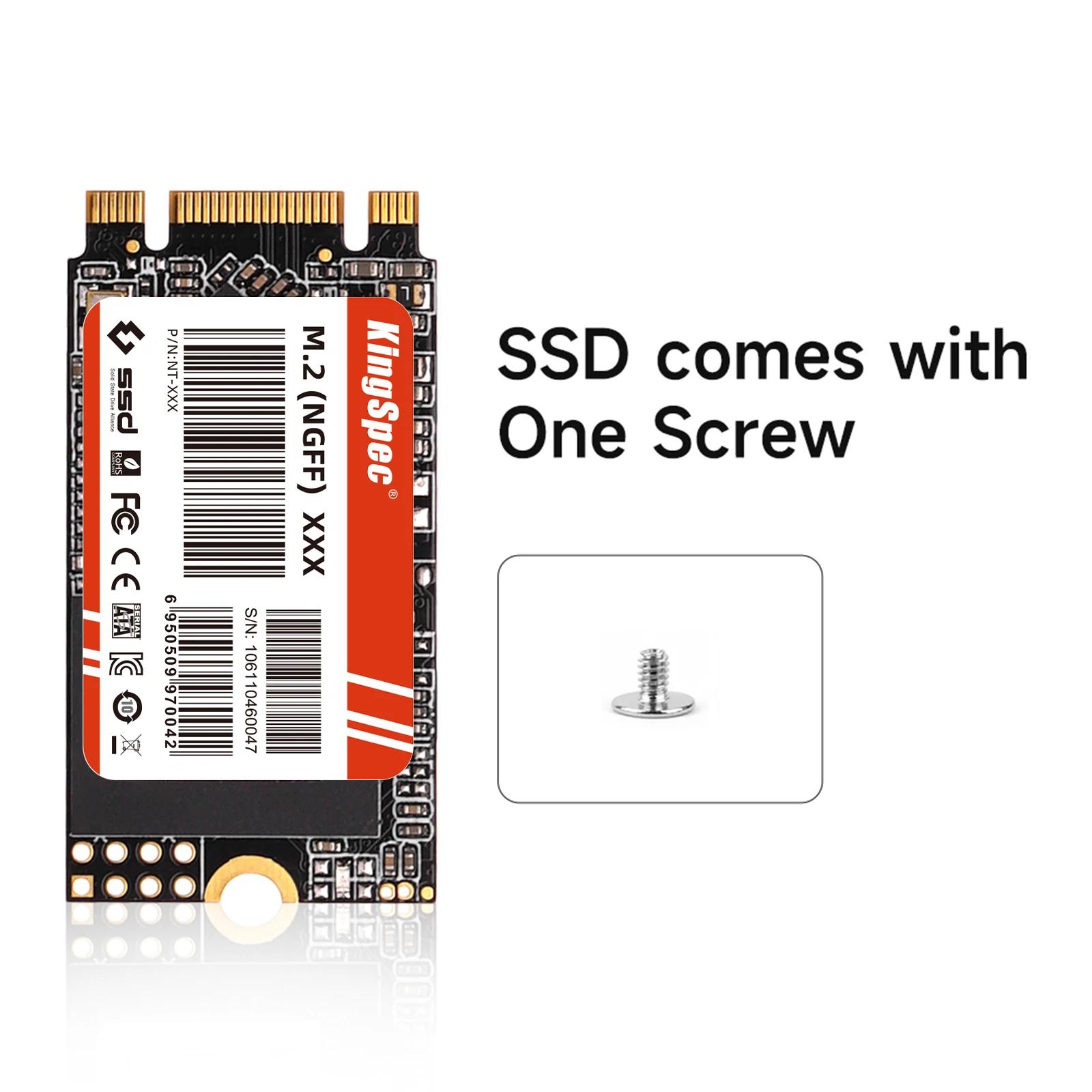 KingSpec M.2 NGFF SSD SATA3 1 to 512 go 256 go 128 go M.2 2242 NGFF SSD disques SSD internes disque