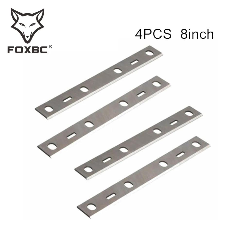 FOXBC – lames de raboteuse, 210x22x1.8mm, HSS, outils de coupe pour rabotteuse de bois, 8 pouces, po