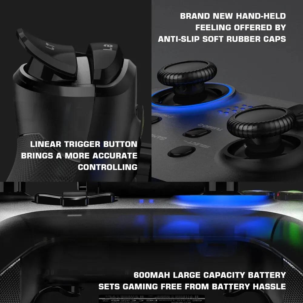 Manette de jeu Bluetooth sans fil pour Nintendo Switch, contrôleur de jeu, Apple Arcade, jeux MFi, t