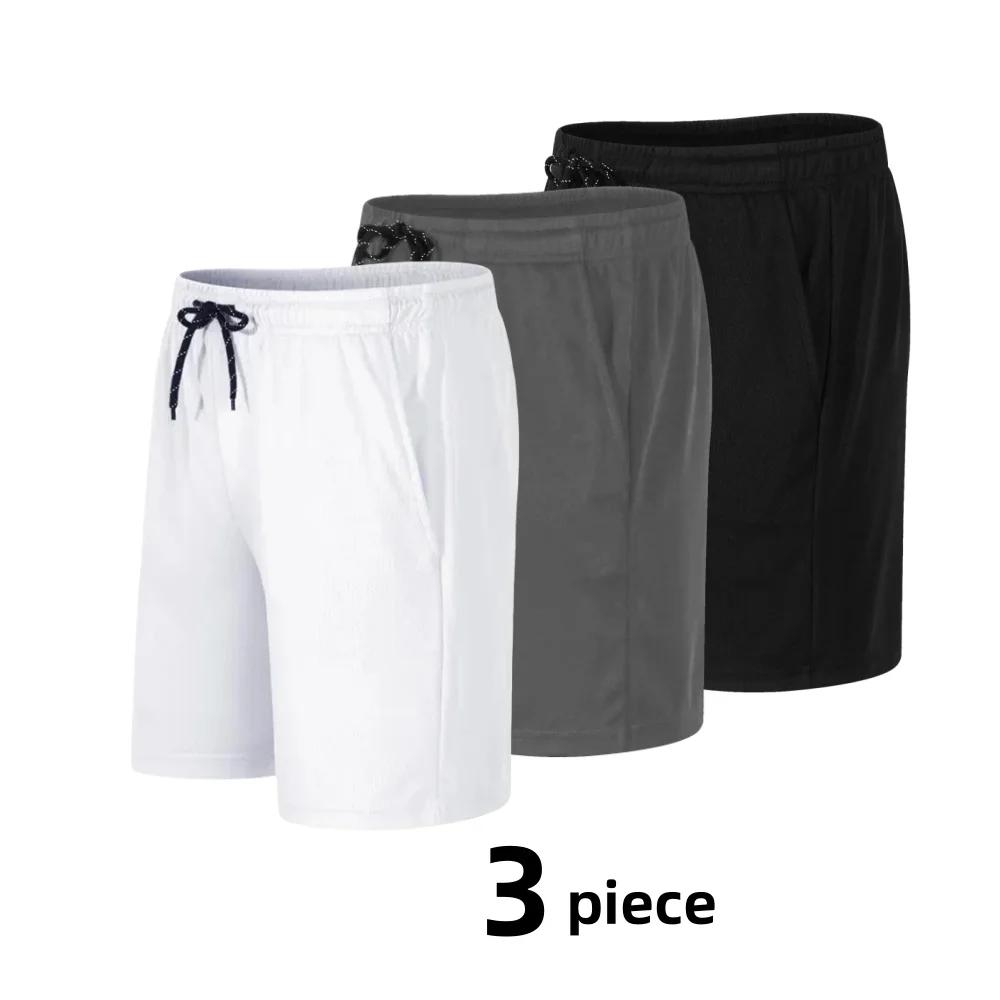 Pack 3 shorts de sport hommes - Bas de course respirant intérieur extérieur fitness jogging été
