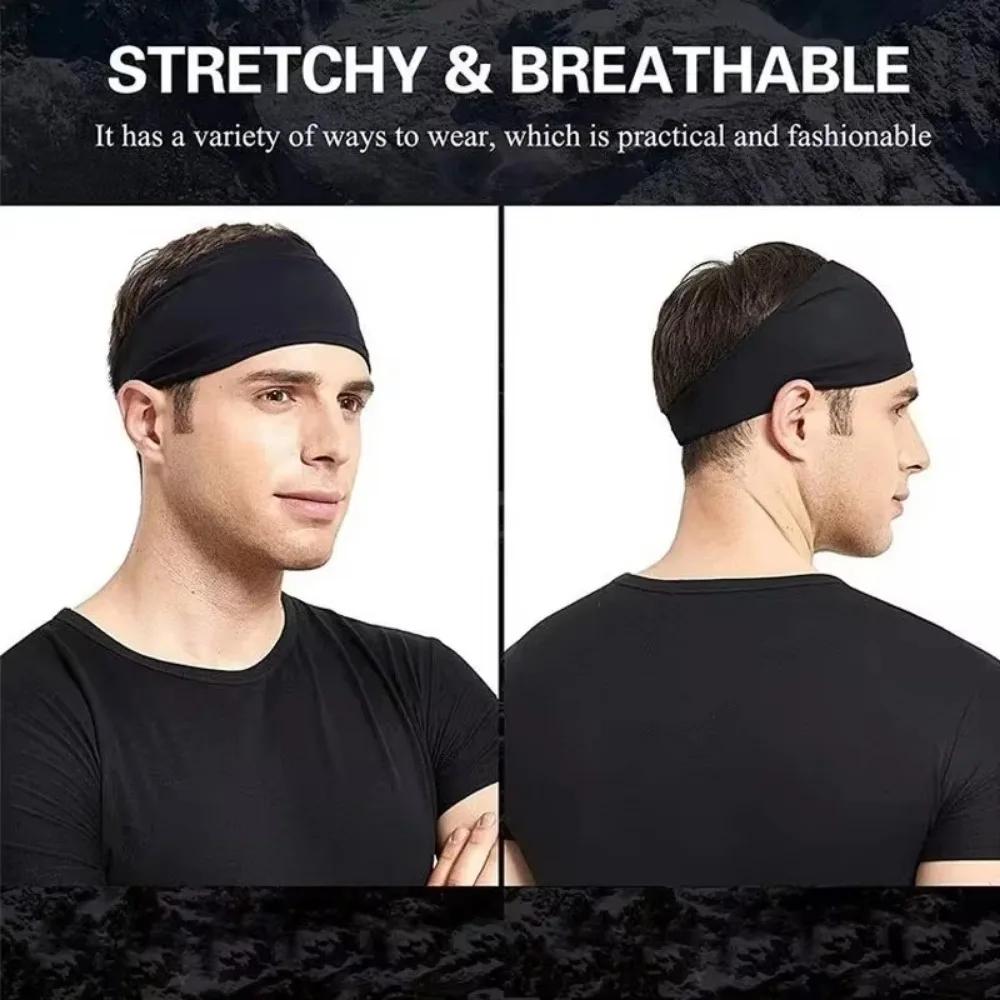 Bandeaux de sport couleur unie élastique antidérapant séchage rapide entraînement Fitness Yoga unise