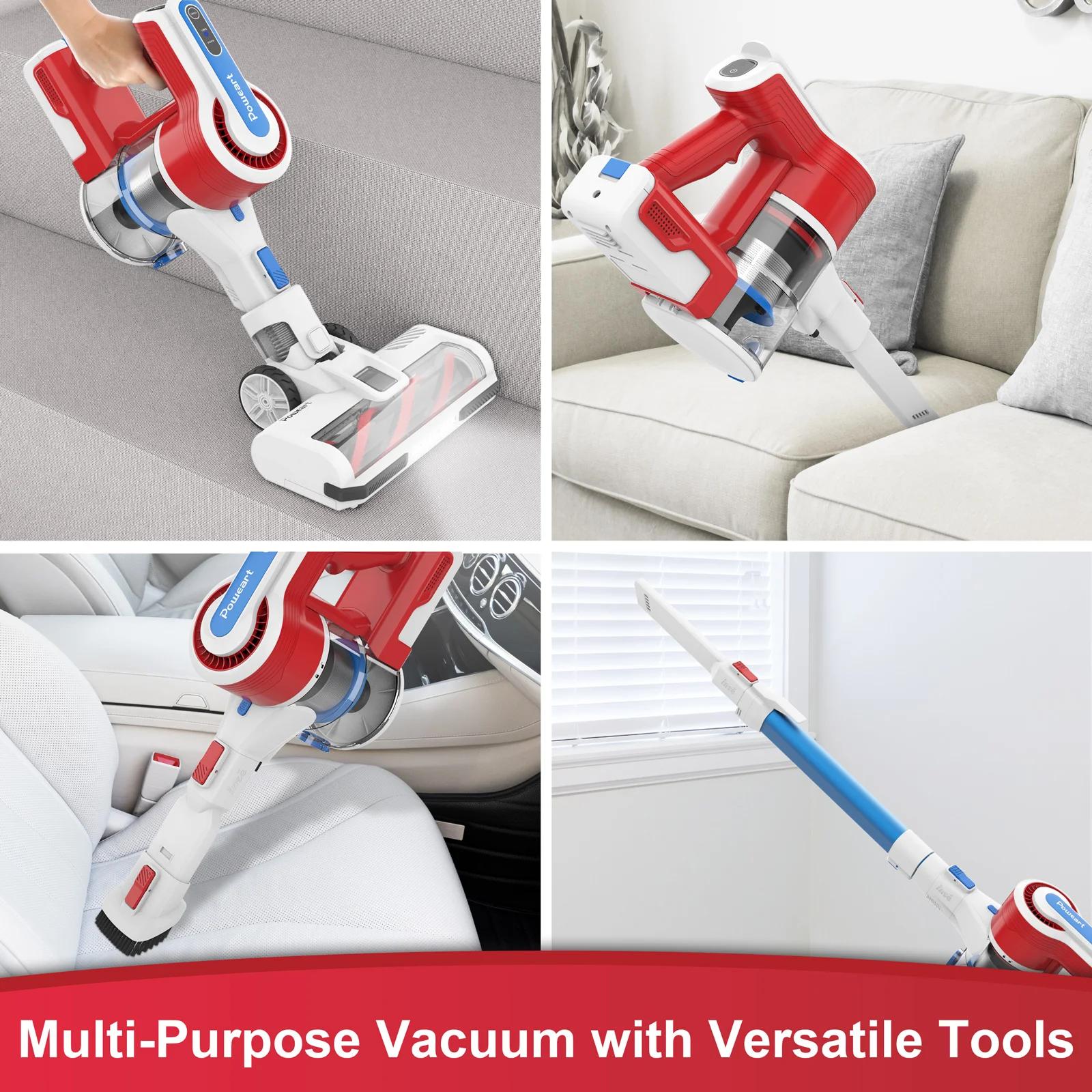 POWEART-aspirateur sans fil V80 26KP, puissant appareil d'aspiration