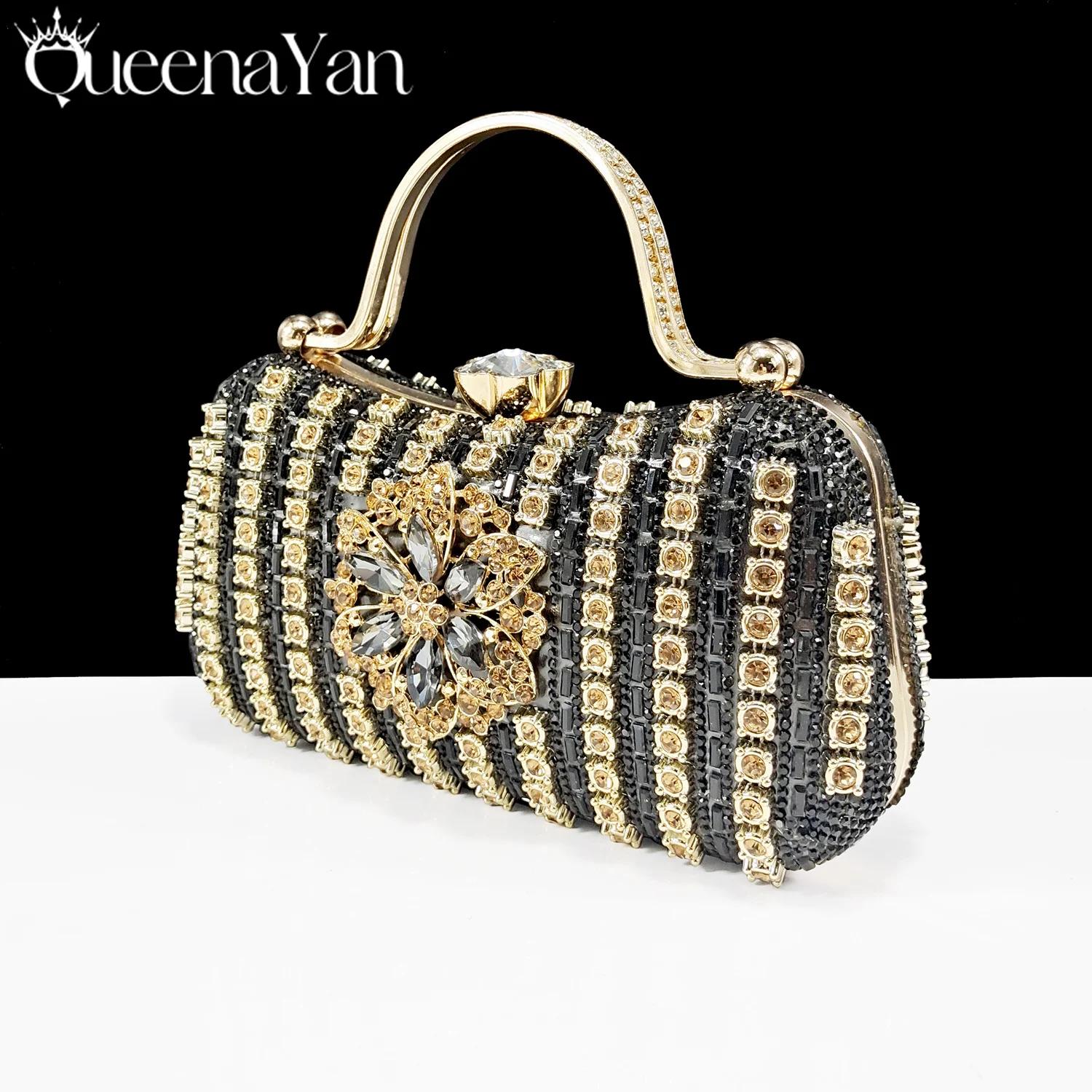 Pochette de Soirée de Luxe pour Femme 2026, Sac à Main en Cristal pour Mariage, Portefeuille pour Té