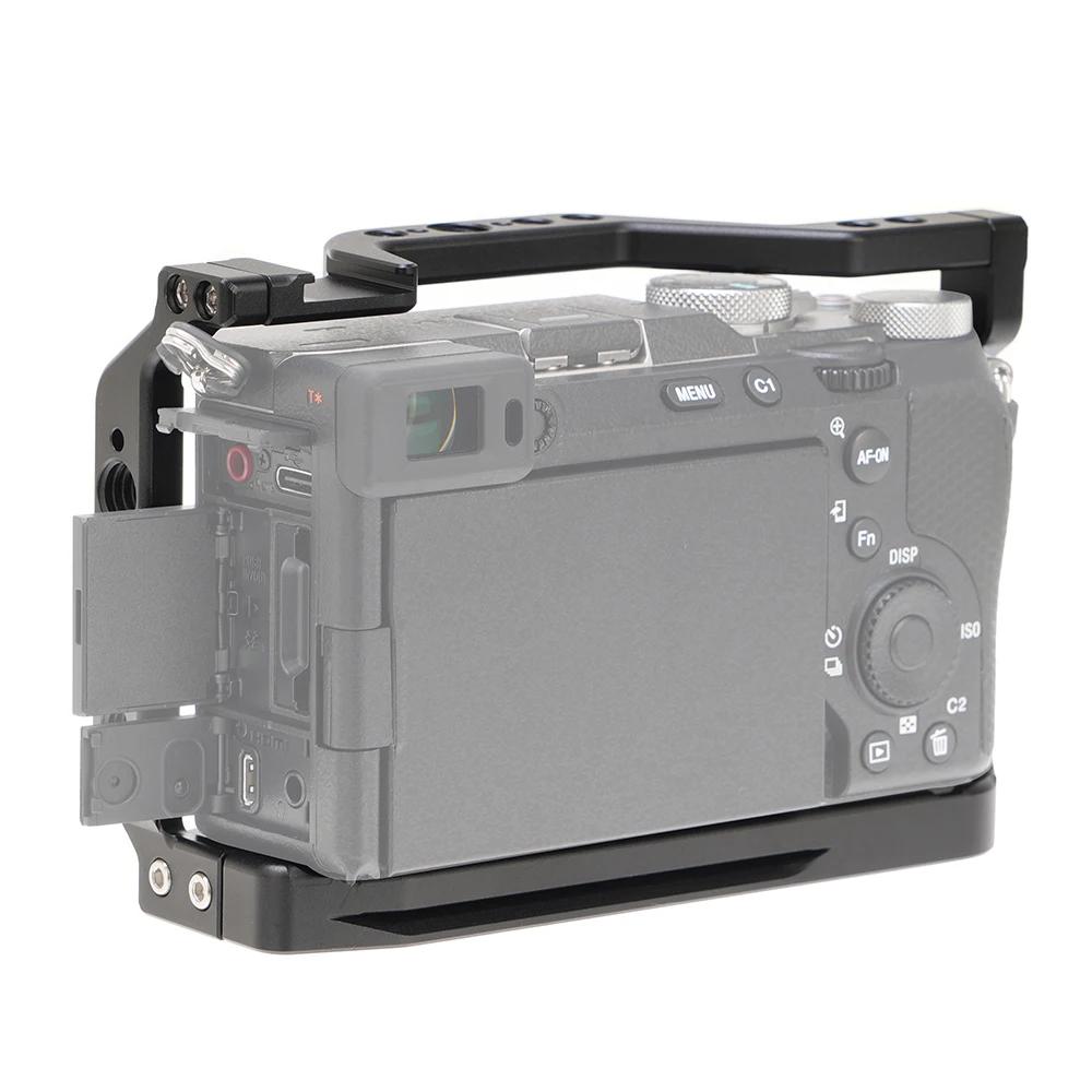 FOTGA Cage de caméra pour Sony A7CII A7CR A7C2 Cage de lapin plate-forme de caméra vidéo accessoire