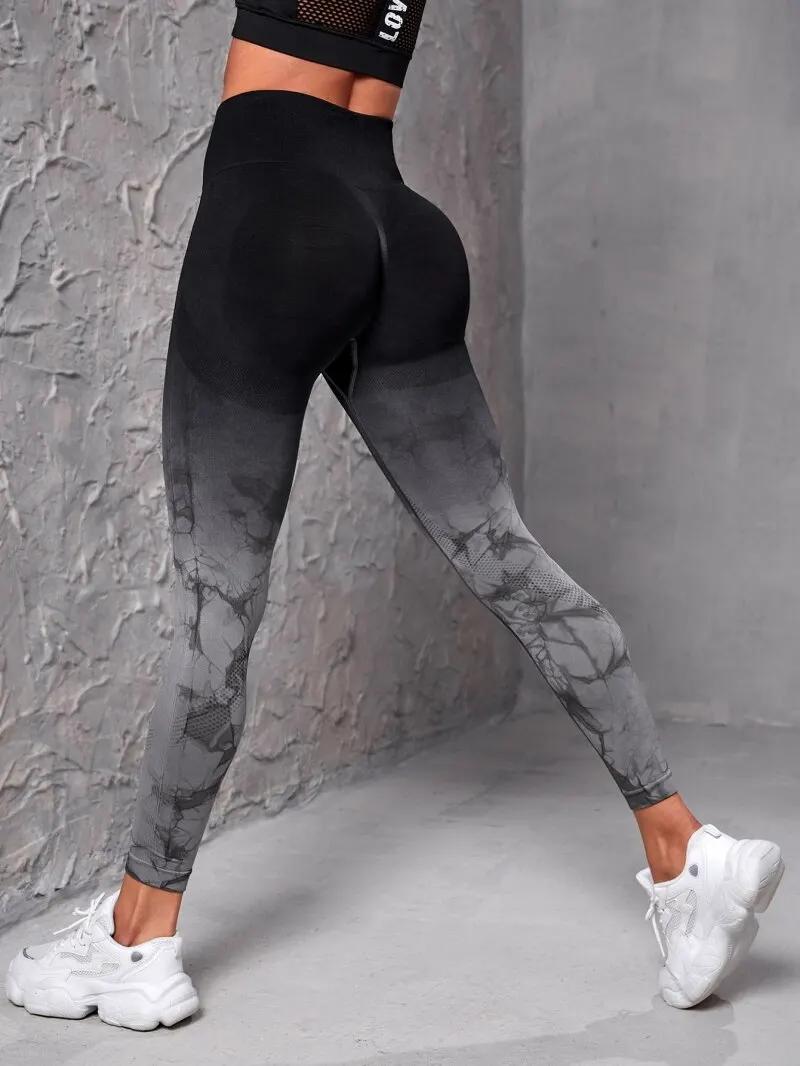 Leggings de yoga sans couture push-up femme - Taille haute pour fitness, gym et course à pied