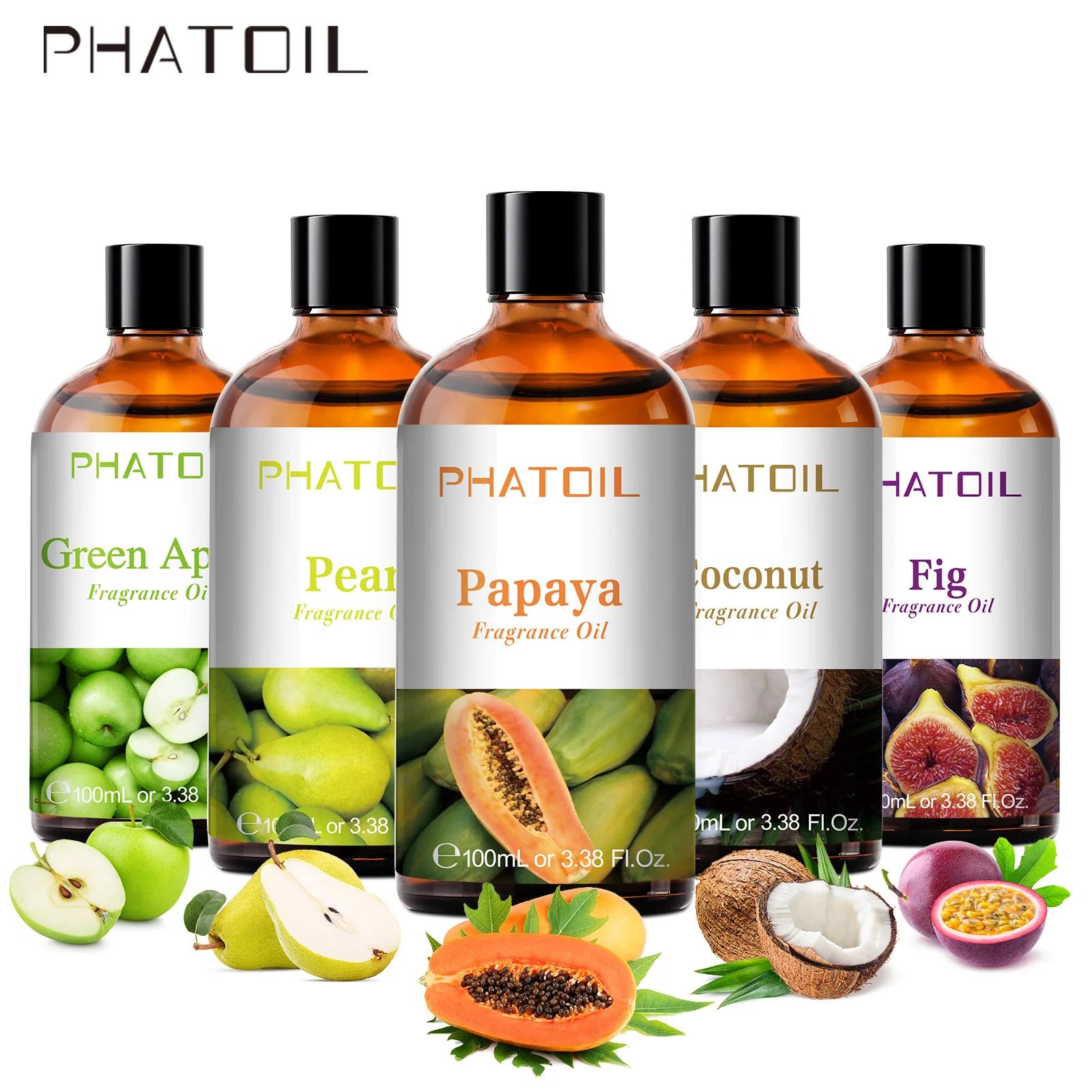 PHATOIL 100ML noix de coco pêche myrtille mangue huile parfumée pomme banane raisin citron arôme hui