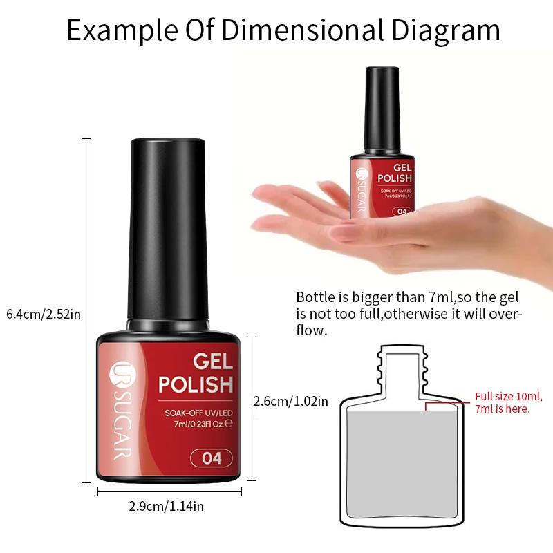 UR SUGAR 7ML Gel à ongles Fresh Macaron 107 couleurs, tout pour la manucure, semi-permanent, à retir