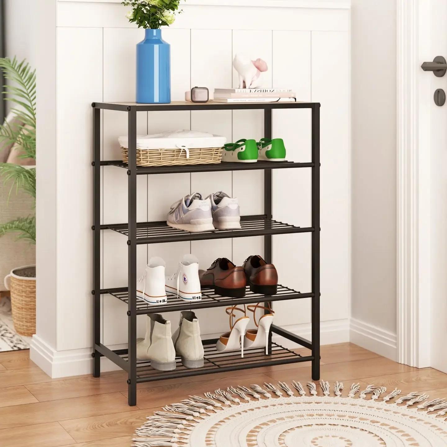 AOLIVIYA Meuble à chaussures pour entrée et couloir, armoire à chaussures multi-niveaux, étagère de