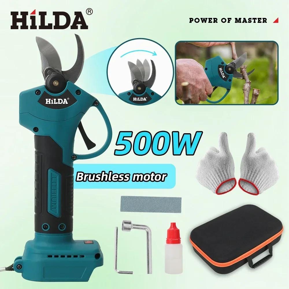 HILDA – sécateur électrique sans balais, sans fil, pour Branches d'arbres fruitiers, outil électriqu