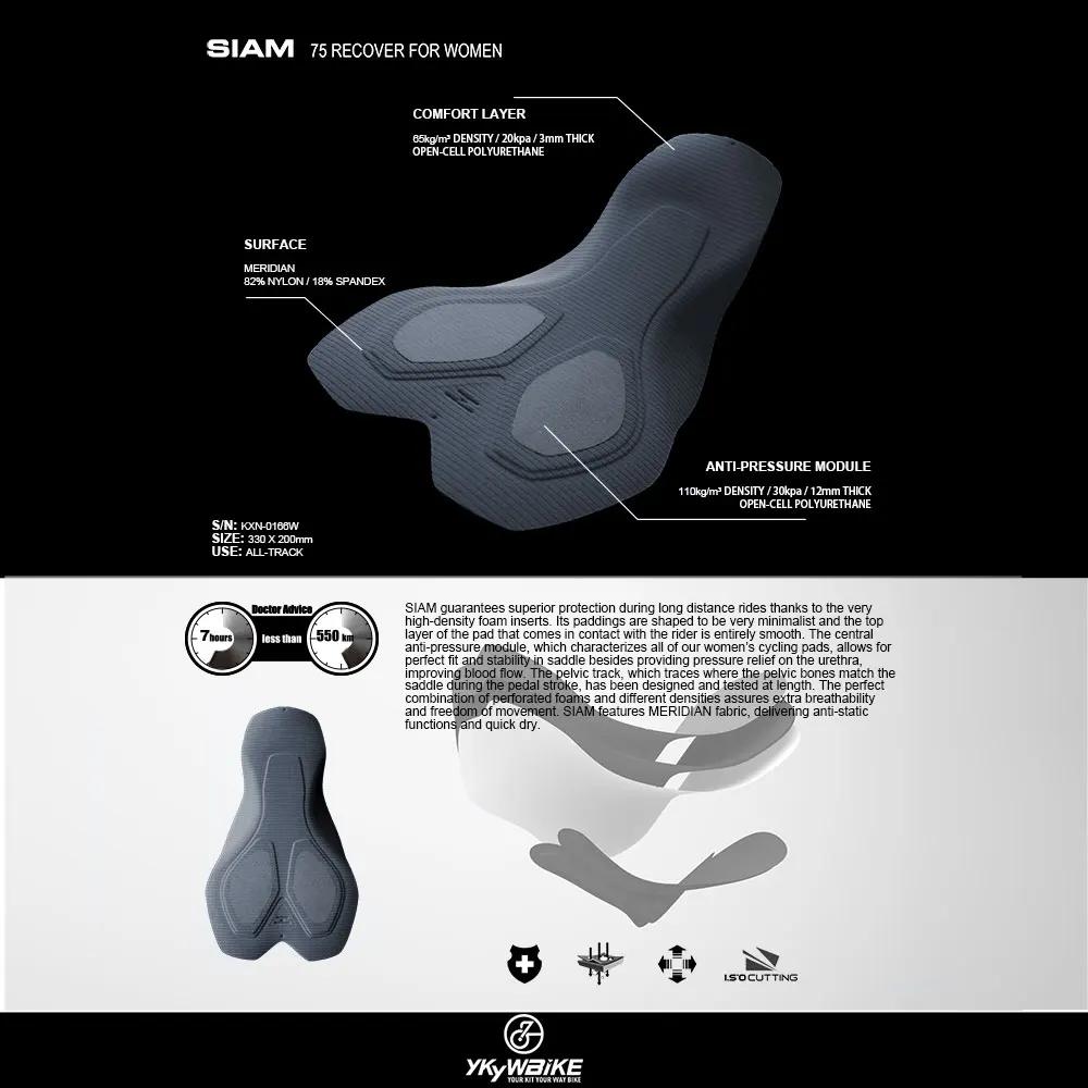 YKYWBIKE-Short de cyclisme rembourré 3D pour femme, short de subvention de vélo, vélo d'équitation,
