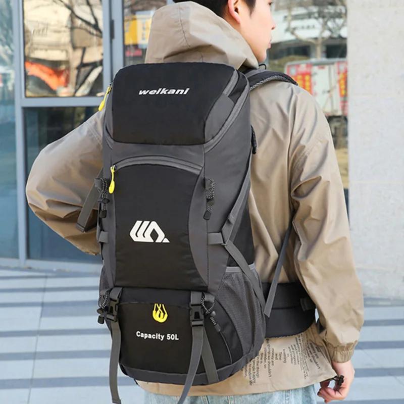 50L voyage sac à dos Camping hommes grand sac de randonnée touristique sac à dos étanche Sports de p