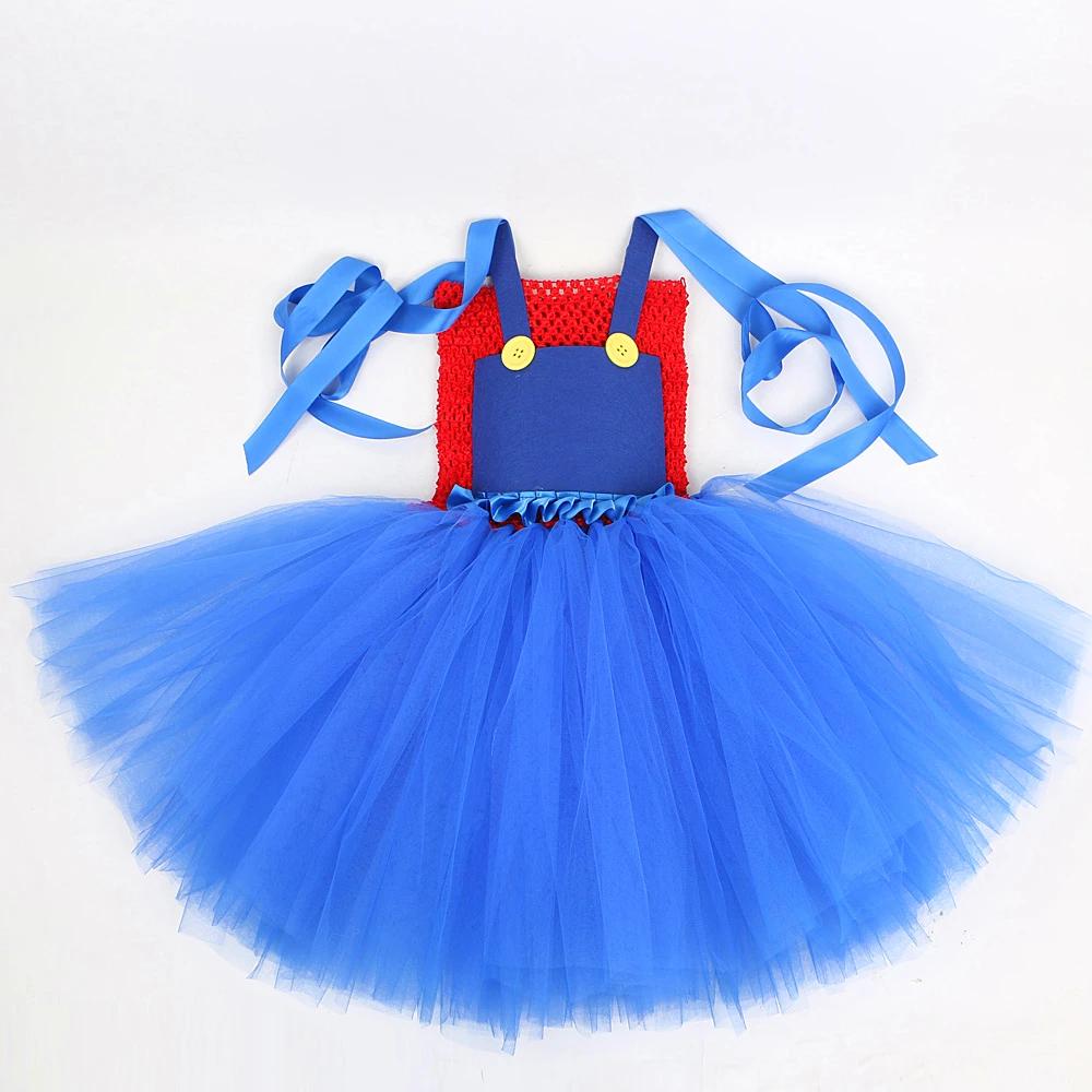 Costumes Super Bros pour Bol, Tenue d'Anniversaire et d'Halloween pour Enfants, Robe Tutu Rick de De