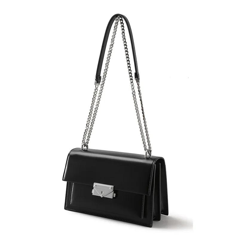 Sacs à main simples en cuir véritable personnalisés en usine pour femmes, sac à bandoulière de haute