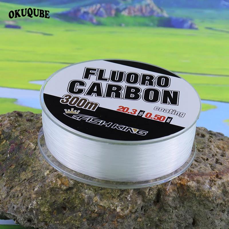 Ligne de pêche en Nylon Monofilament avec revêtement en carbone fluoré, 0.3/0.35/0.4/0.45/0.5mm, lig