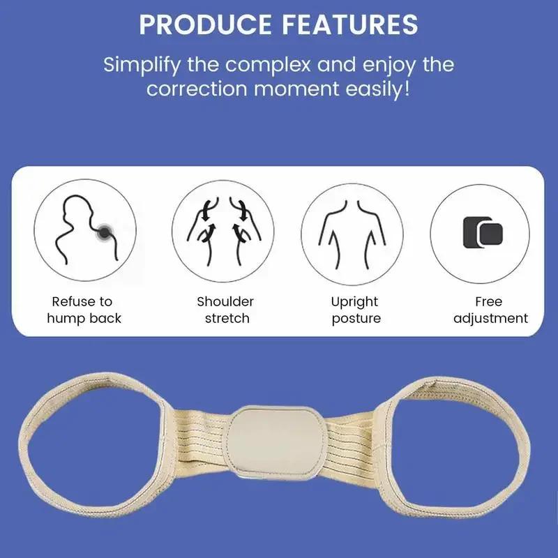 Correcteur posture clavicule réglable - Attelle dos ceinture lombaire pour hommes et femmes
