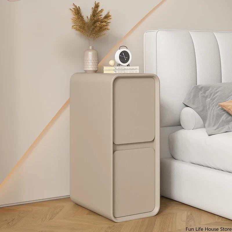 Table de chevet minimaliste moderne, style français, petit espace ultra-étroit, mini armoire latéral