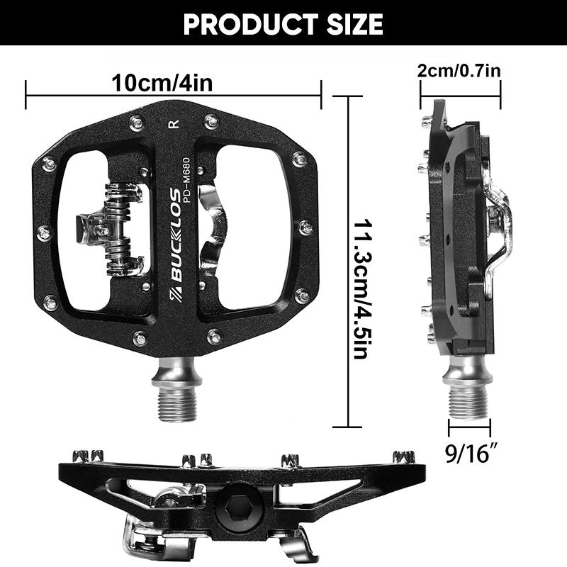 BUCKKubales-Pédale de contact plate pour VTT, fonction de tourisme, système éventuelles D, plate-for