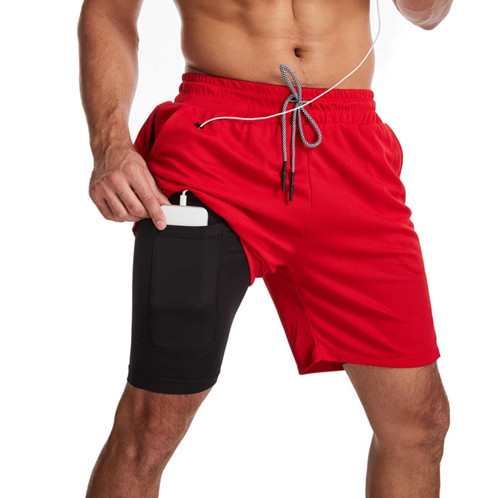 GITF – short de Fitness 2 en 1 pour hommes, 7 pouces, séchage rapide, entraînement, course lente, Fi