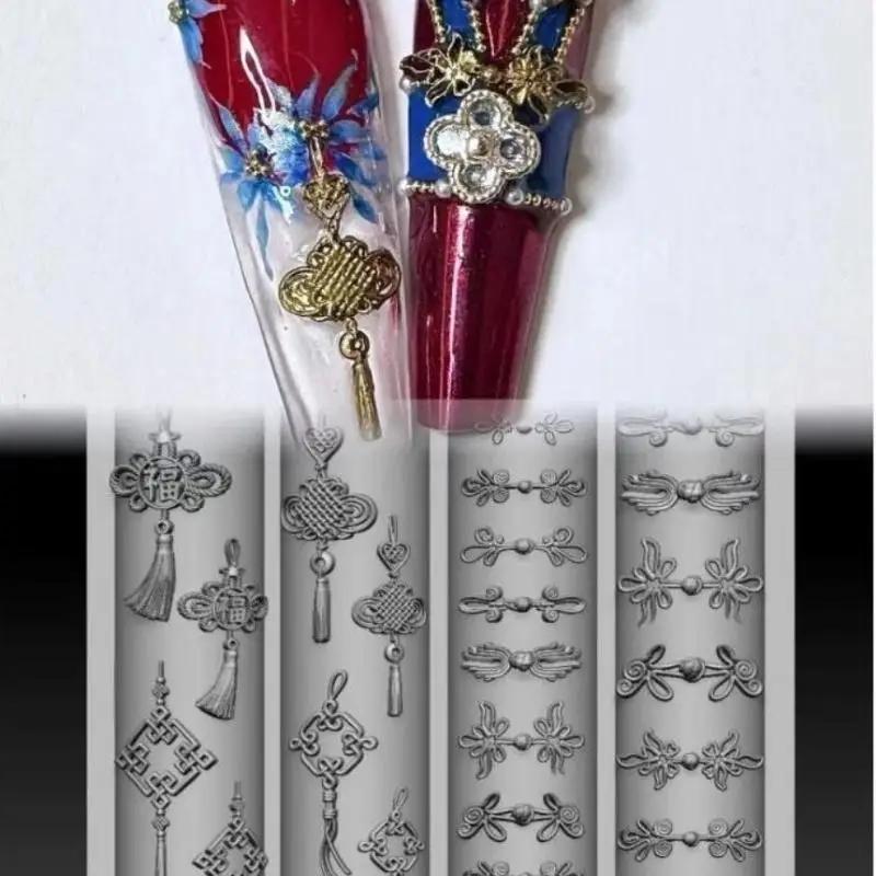 Modèles d'ongles de manucure à faire soi-même: moule en Silicone de fleur de papillon 3D, outils de