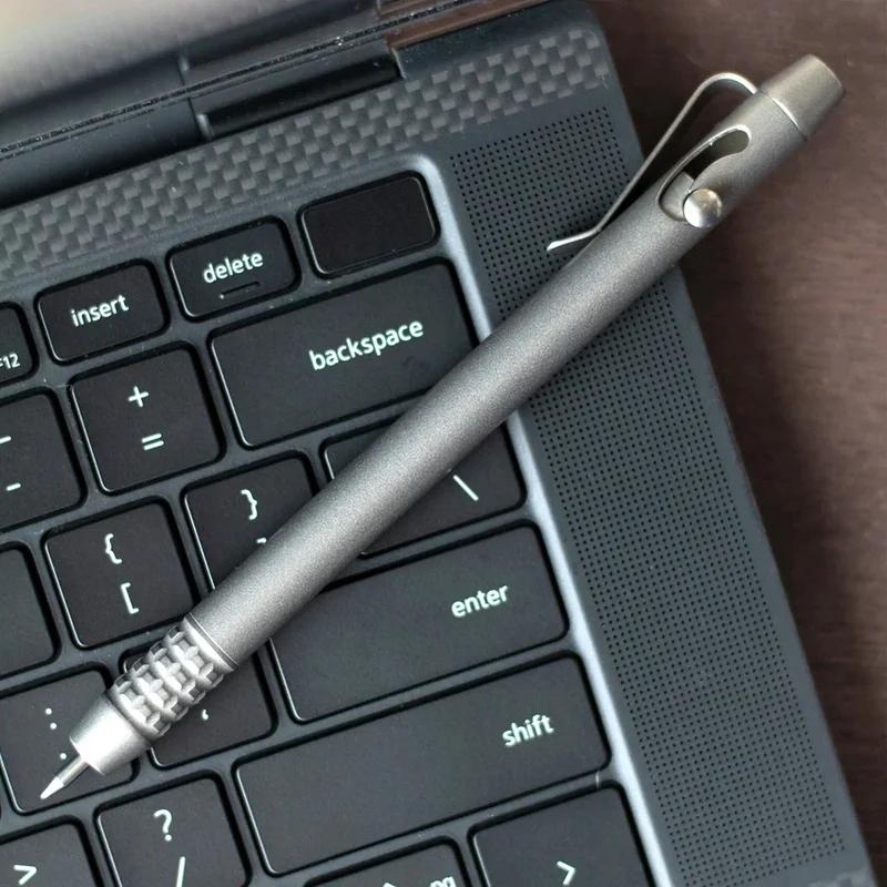 EDC-Stylo en alliage de titane, multifonctionnel, portable, avec écriture professionnelle, outils d'