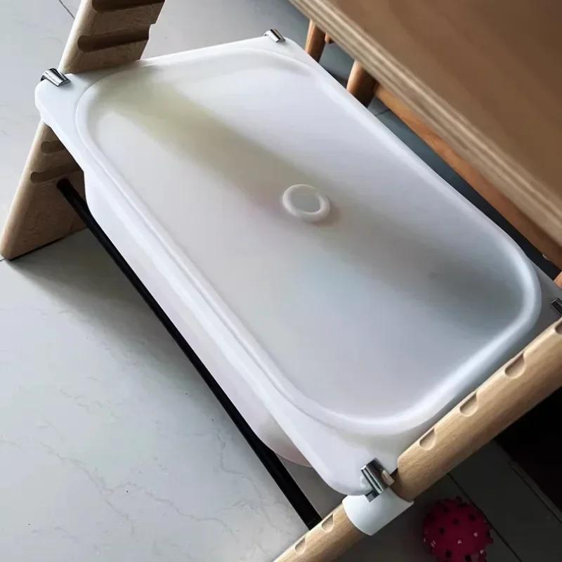 Boîte de rangement pour chaise de repas pour bébé avec couvercle, boîtes d'évaluation portables, gra