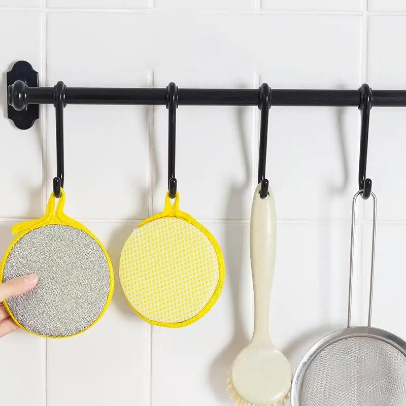 Éponge à vaisselle Double face, brosse de lavage de la vaisselle, casserole, Pot, éponges de lavage