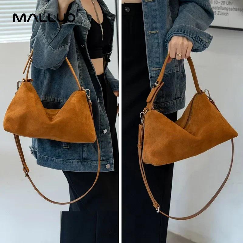 Sacs à bandoulière en cuir de vache en daim pour femmes, grand fourre-tout Boston en daim souple et