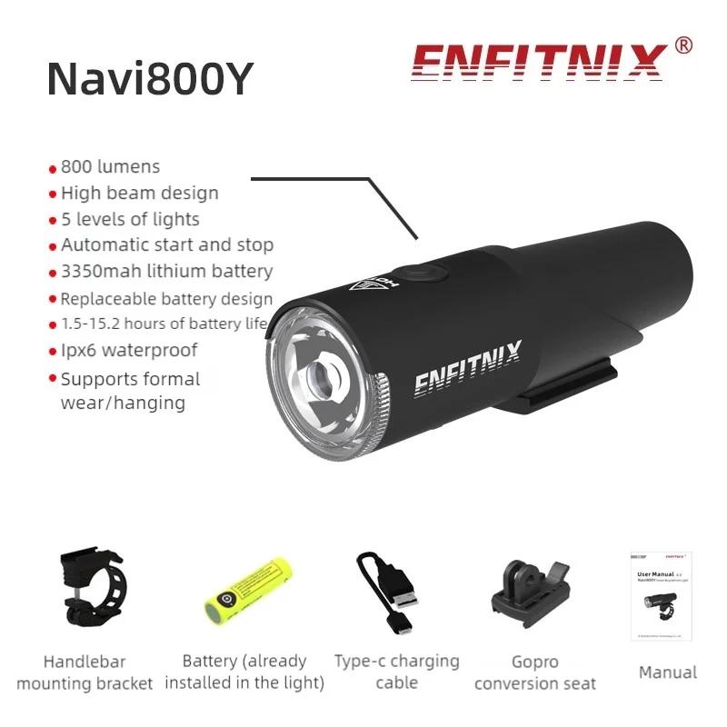 Phares intelligents pour vélo Enfitnix Navi800Y, phares intelligents pour vélo de route et VTT, char