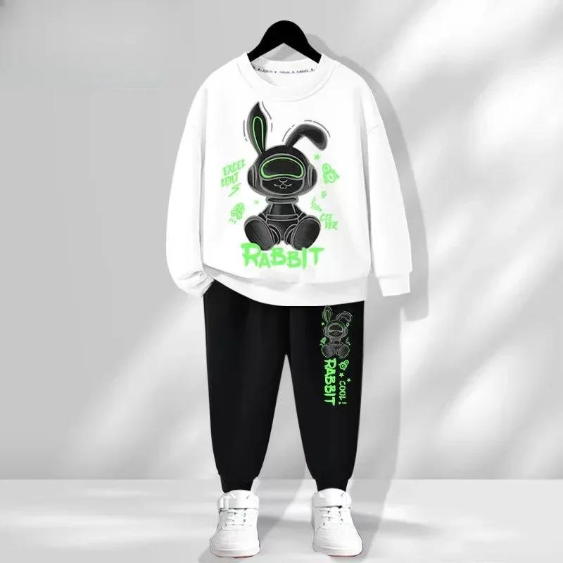 Vêtements d'automne pour bébés garçons, T-shirts et pantalons imprimés à la mode, ensemble 2 pièces