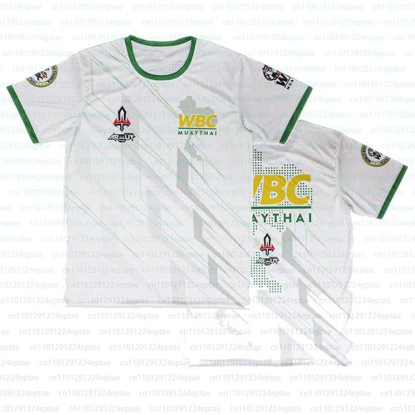 T-shirt pour homme WBC Muay Thai imprimé en 3D, mode sportive cool, streetwear, manches courtes, été