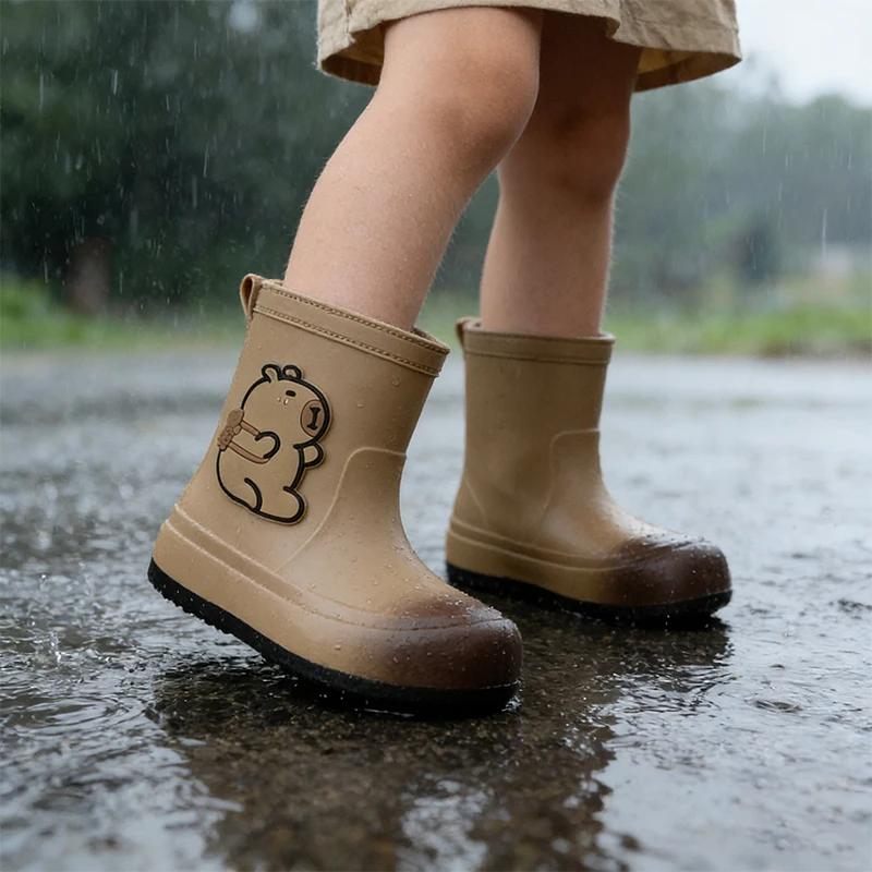 Bottes de pluie pour enfants, chaussures en caoutchouc imperméables, antidérapantes, chaussures de p