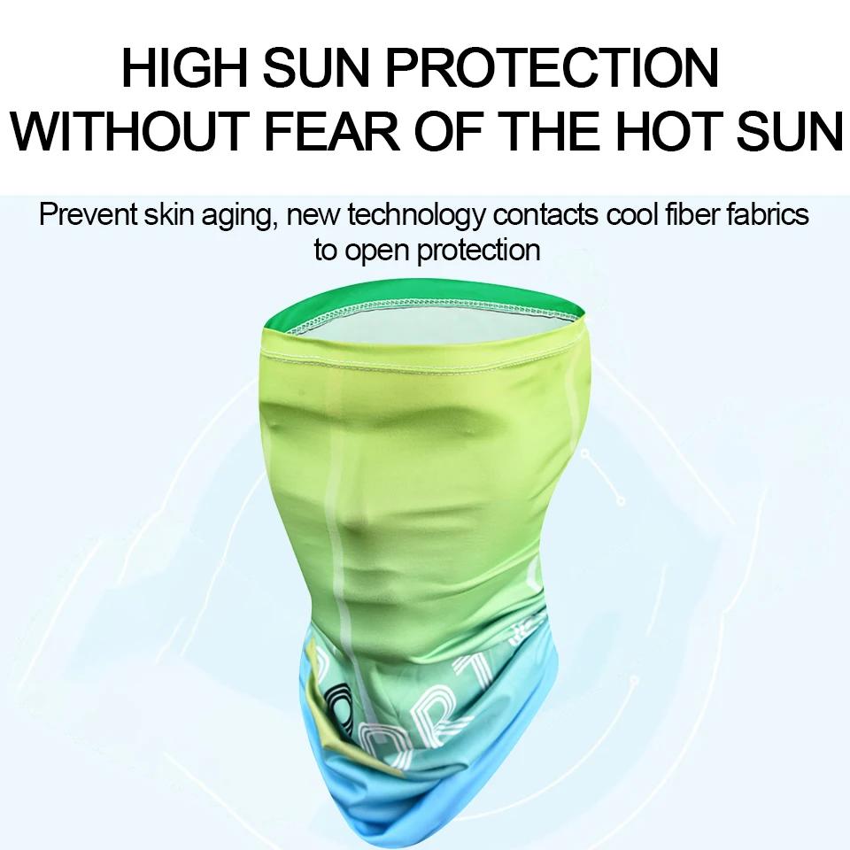 Masque bandana respirant et élastique, protection contre le froid et les UV, 2 pièces, été