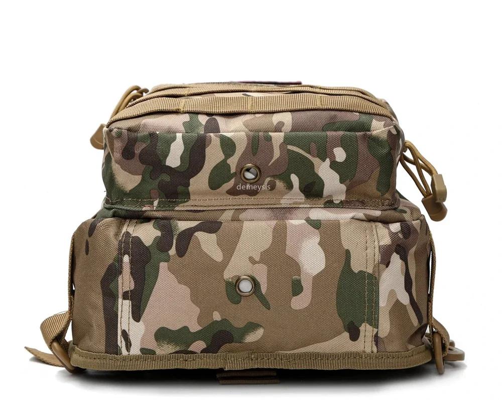 Sac de poitrine tactique, sacoches à bandoulière simple, sac à dos de voyage de Camouflage en plein
