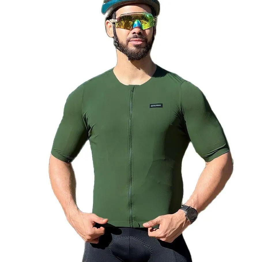 YKYWBIKE Maillot de cyclisme à manches courtes pour homme chemises de vélo VTT vêtements d'équitatio