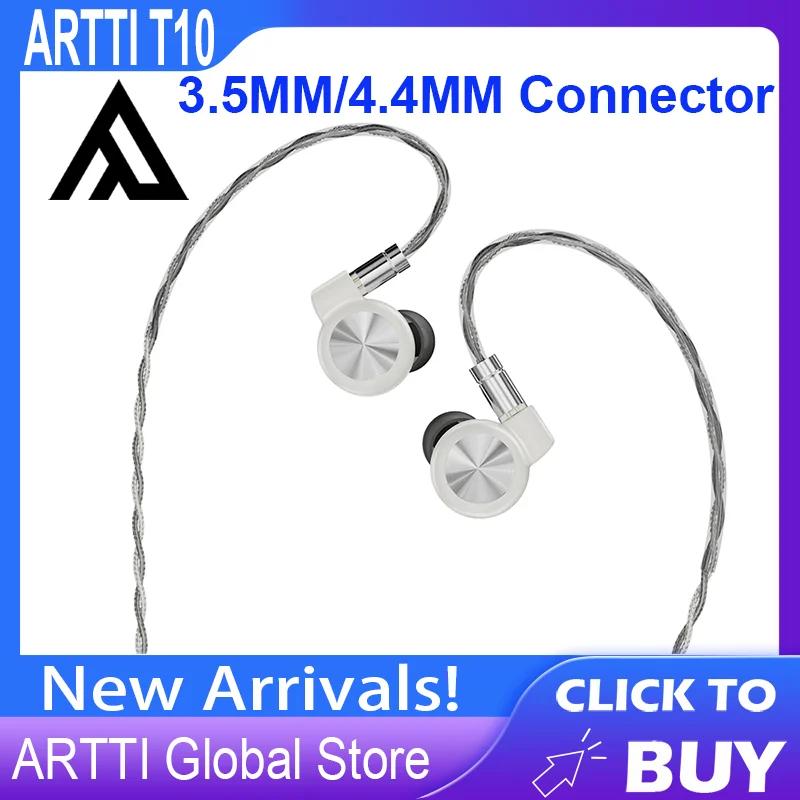 ARTTI-Écouteurs filaires intra-auriculaires HiFi IEM T10, moniteurs 0.78mm, 2 broches, connecteur 3.
