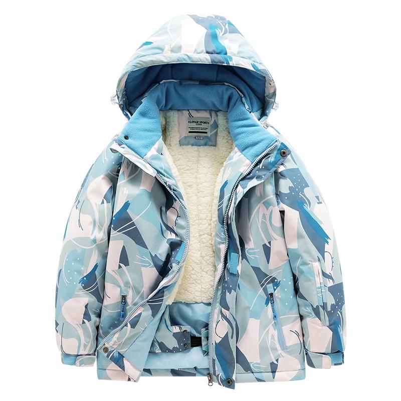 Vêtements ski enfants imperméables - Combinaison chaude garçon fille - Équipement neige nouveau