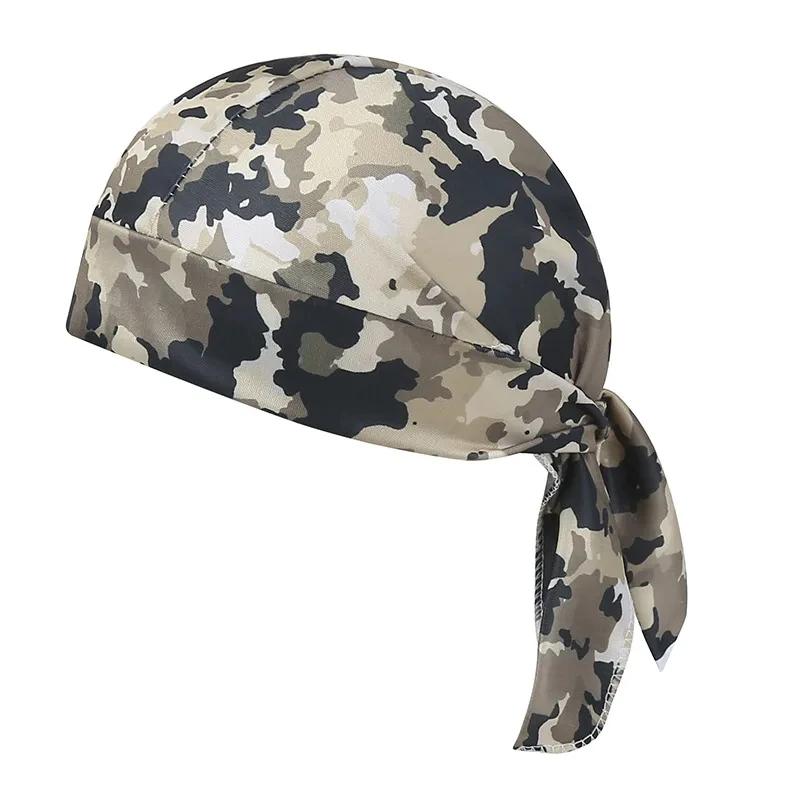 Bandeau de Camouflage Bandana mouchoir tête homme chapeau de Pirate capuche de cyclisme Protection s