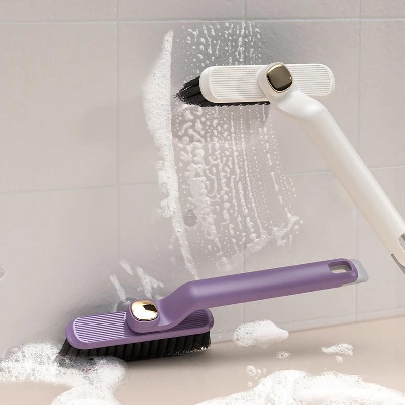 Brosse de nettoyage de crevasses rotative multifonction à main 360 ° Outil de nettoyage de coins r