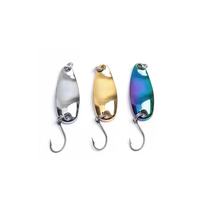 OUTKIT 1 pièces truite/basse leurre Spoonbait Spinners cuillère bobine artificielle/appât dur paille
