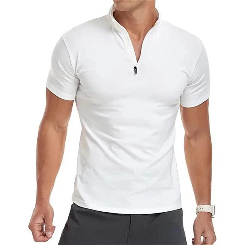 T-Shirt de sport à manches courtes pour hommes, hauts de Fitness, t-shirts de Compression, pull à fe