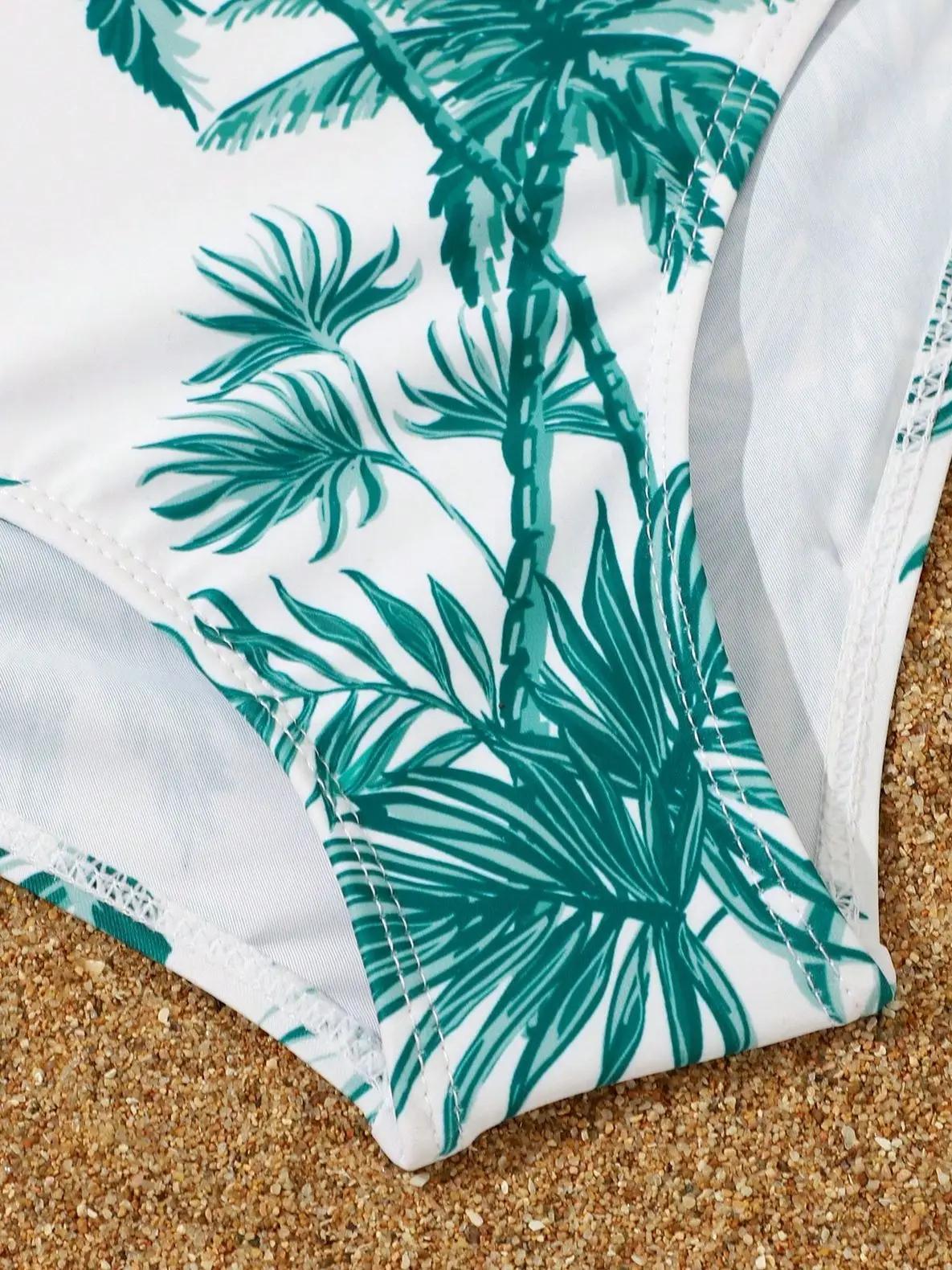 Ensemble de 4 pièces de maillots de bain pour filles 2026 : Haut et bas de bikini, tenue de bain pou