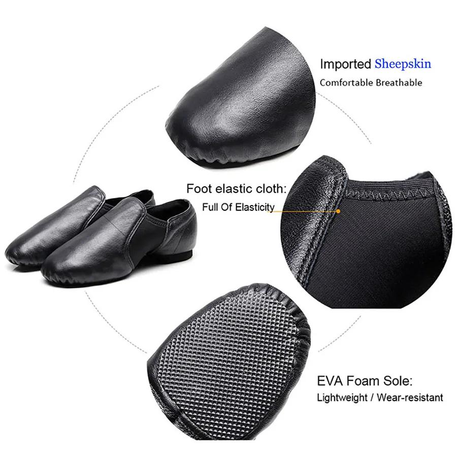 CLYFAN 24-44 qualité peau de mouton Jazz chaussures de danse Tan noir semelle antidérapante chaussur