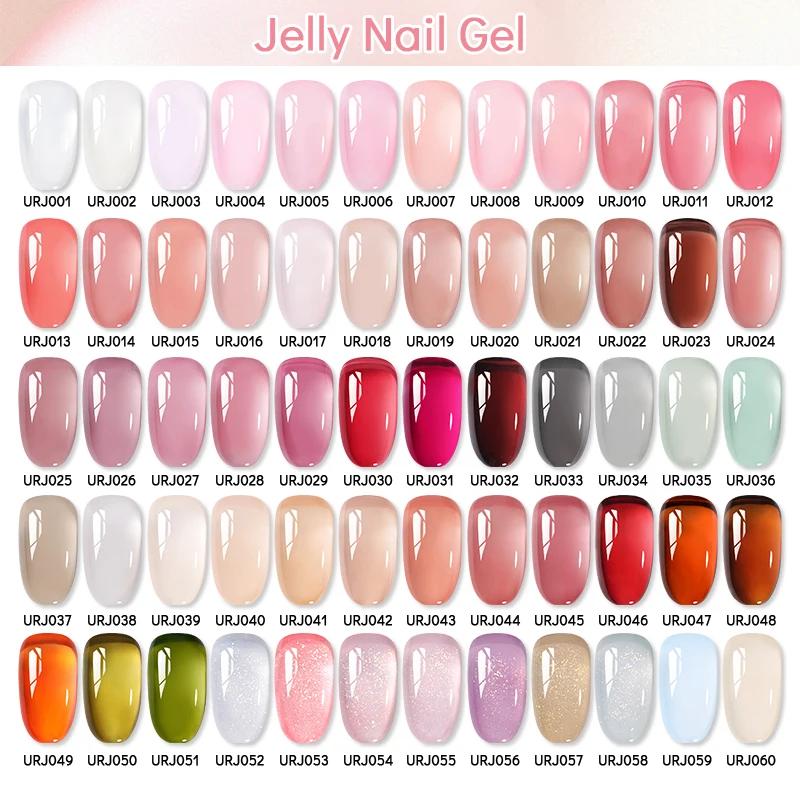 UR SUGAR à Ongles Gel Translucide, Semi-continu, UV, Soak Off, 15ml, Dernière Mode vernis semis perm
