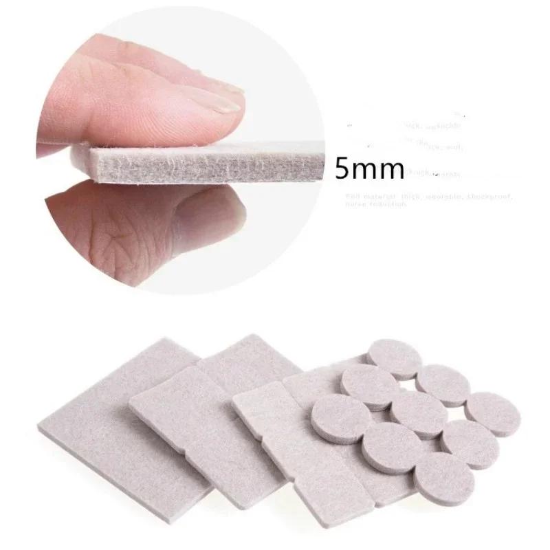 Coussinets de pieds de chaise en feutre, 20mm, 5mm d'épaisseur, tapis de protection contre les rayur