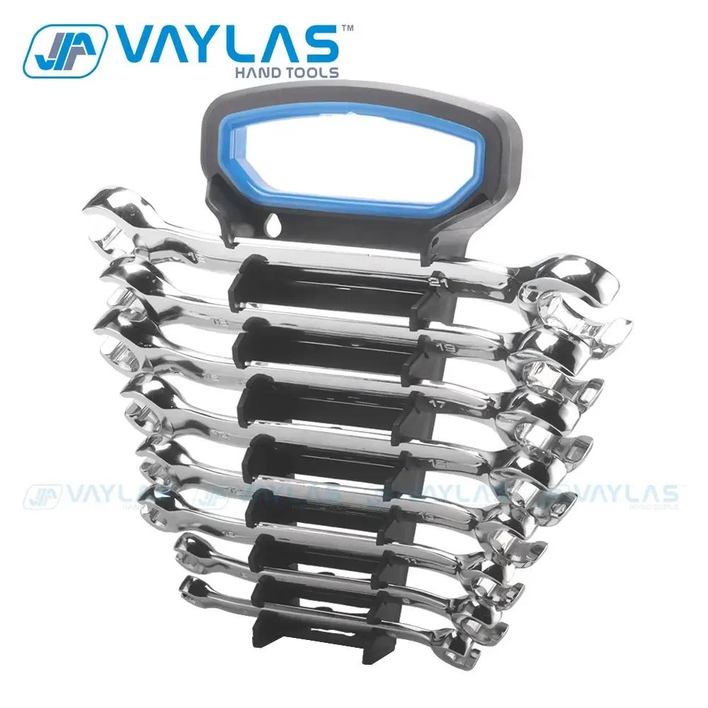 Jeu de clés à écrou évasé pour tuyau d'huile, 6-22mm, multi-outils, polissage complet, couple élevé,