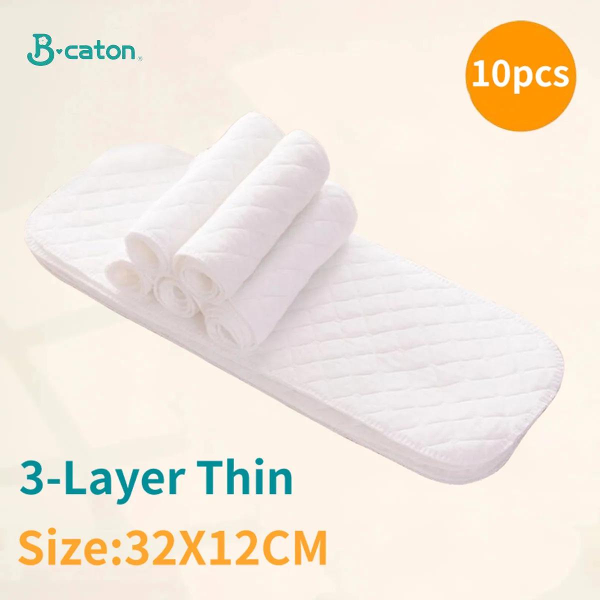 Couches réutilisables pour bébé, 10 pièces/5 pièces, lavables, en coton écologique, couches en tissu