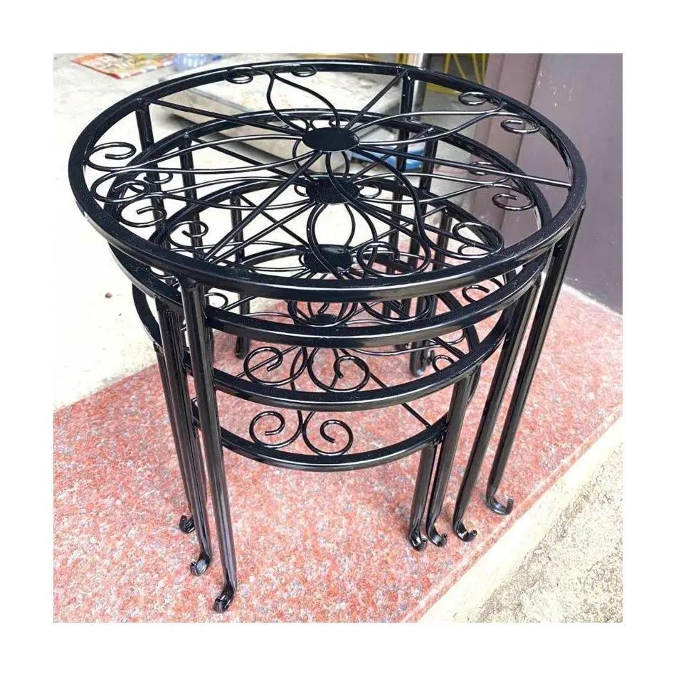 Support de Pot de fleur en métal, 1 pièce, support de plante en fonte robuste, grand support de Pot
