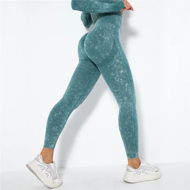 Leggings de Yoga femme sans couture - Pantalons sport fitness course entraînement gym extensibles