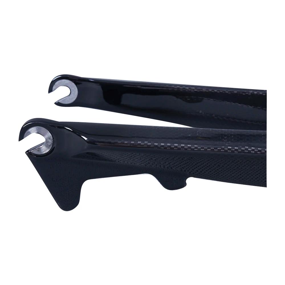 Fourche en Fiber de carbone 3K fourche de VTT fourche vtt vélo frein à disque dur 26 27.5 29 pouces
