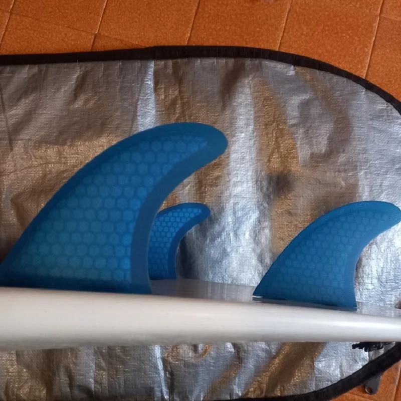 Ensemble d'ailerons Tri-fines UPSURF FCS S/M/L, palmes de Surf en nid d'abeille, propulseur de planc